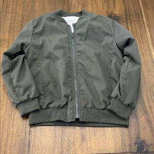 SHEIN Kids Dark Green Bomber Jacket